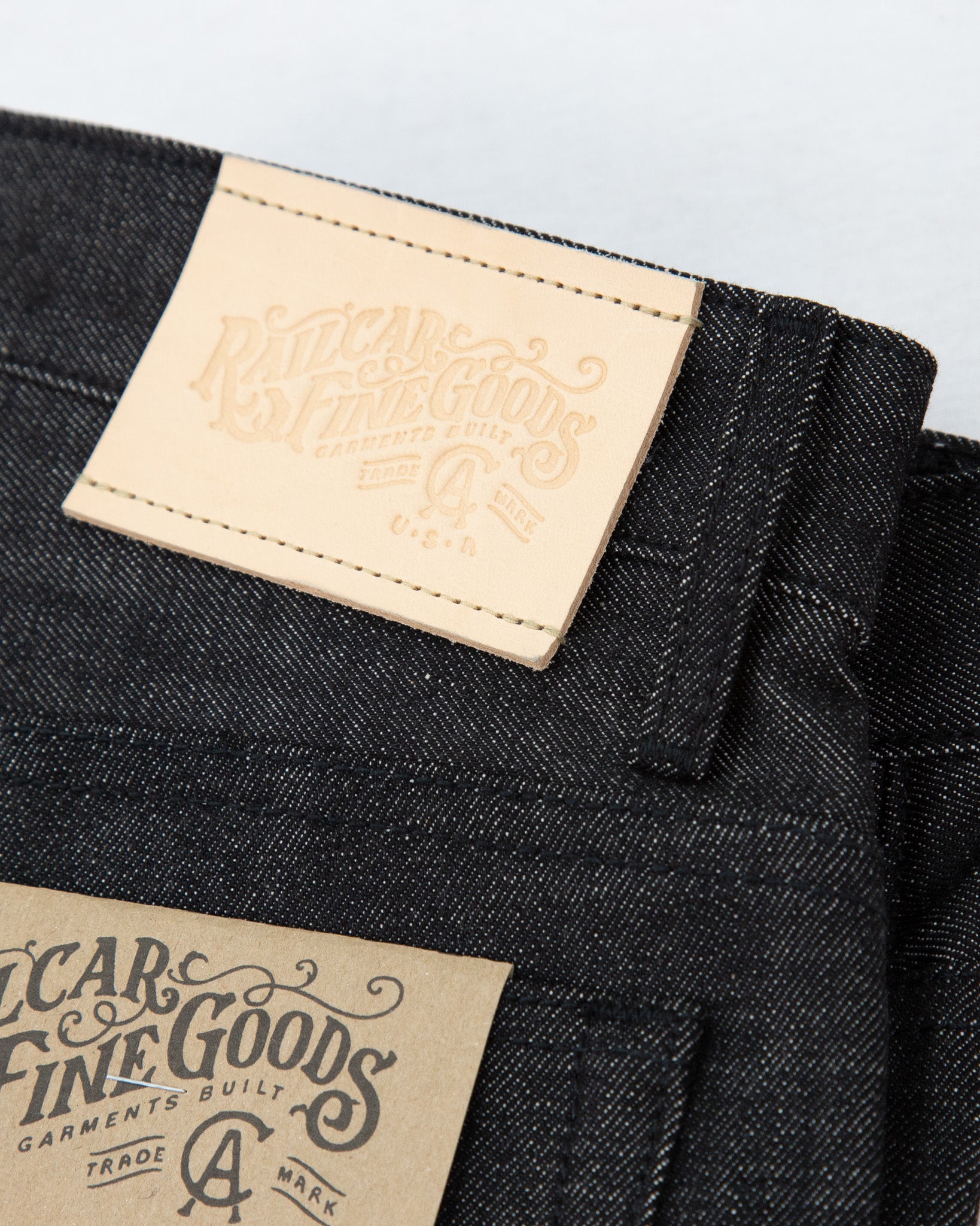 Black Warp White Weft Selvedge