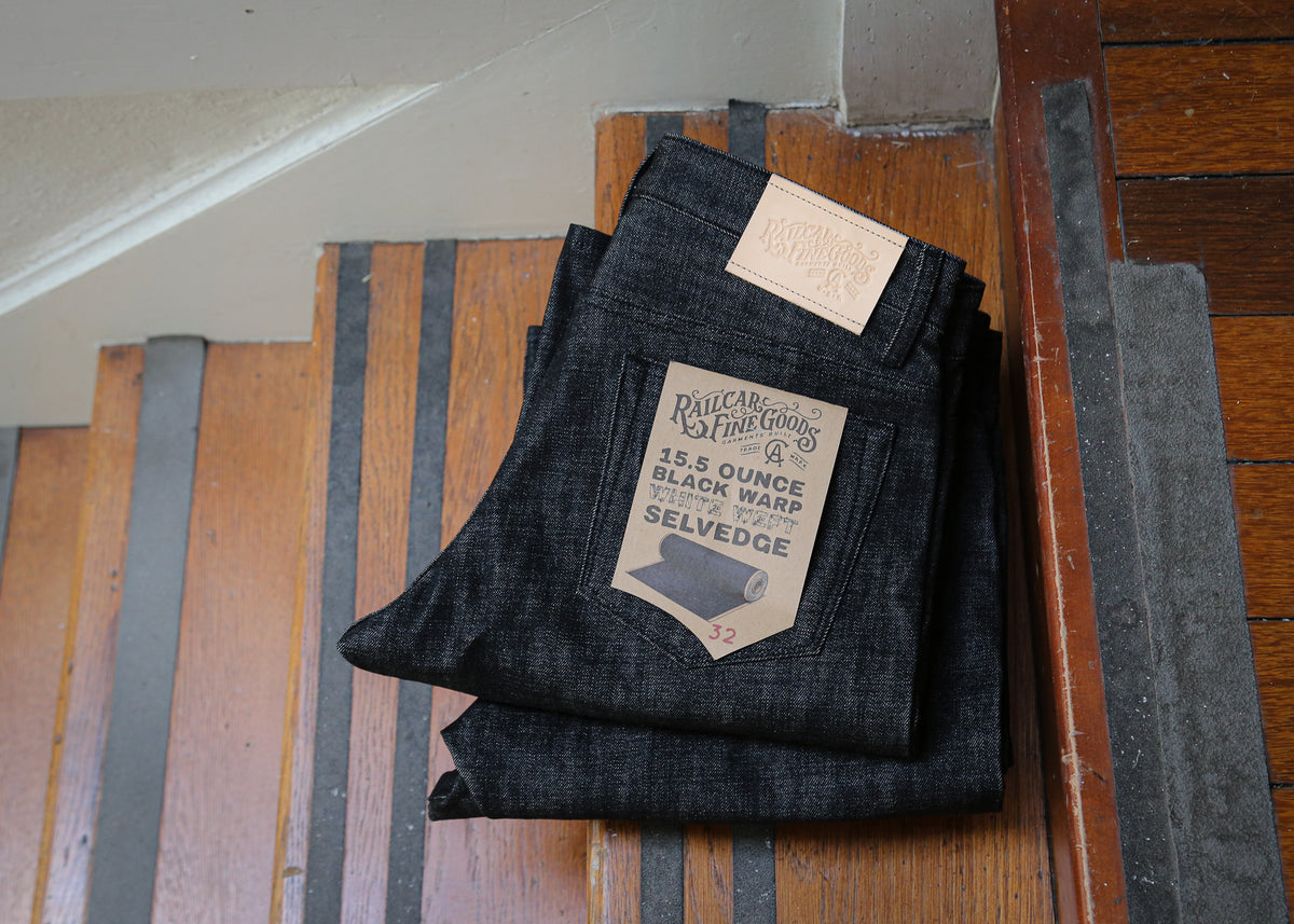 Black White selvedge denim