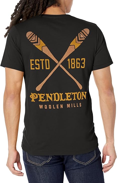 Paddle Graphic Tee Black Brown