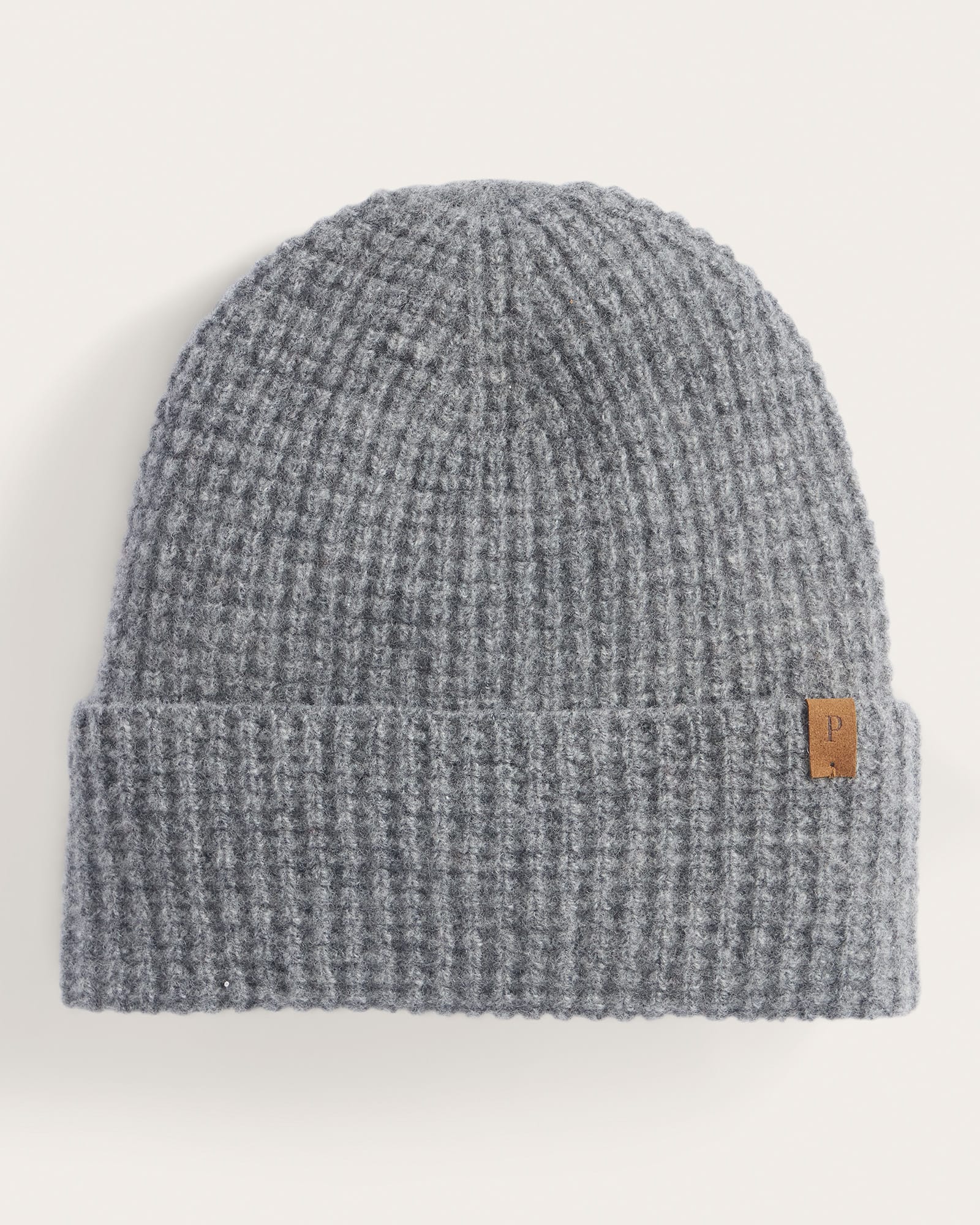 Heather Gray Wool Beanie