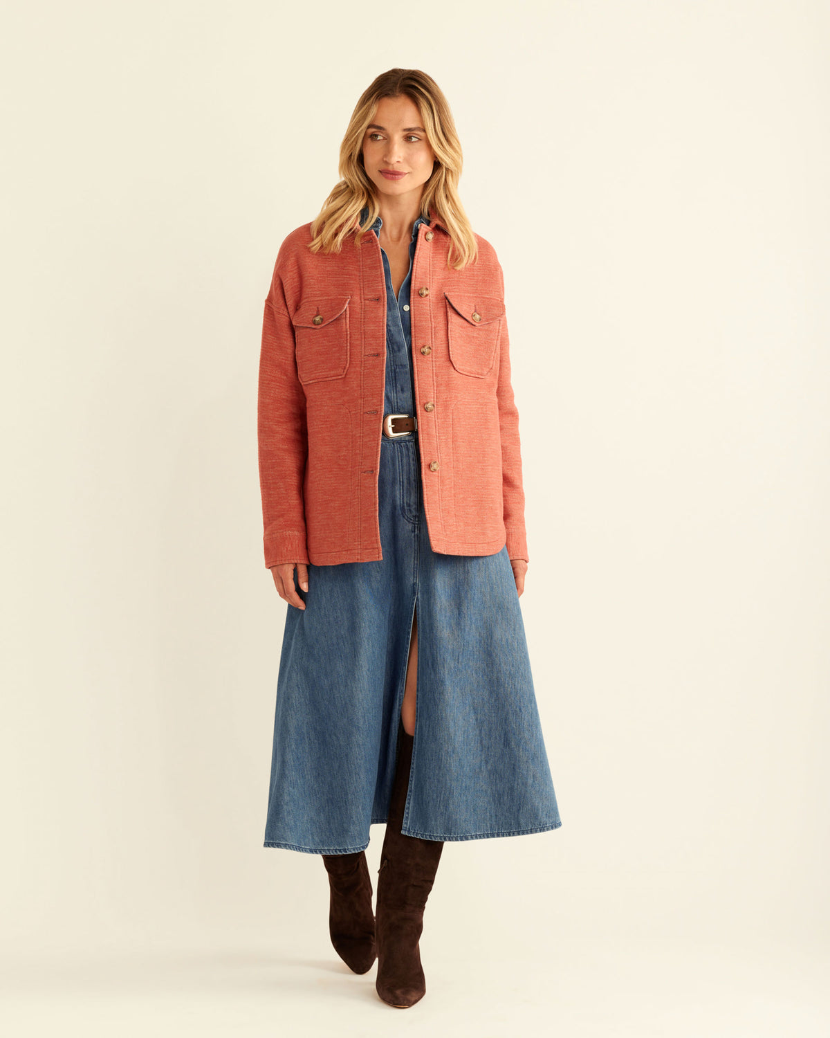 Doublesoft Shirt Jacket Redwood