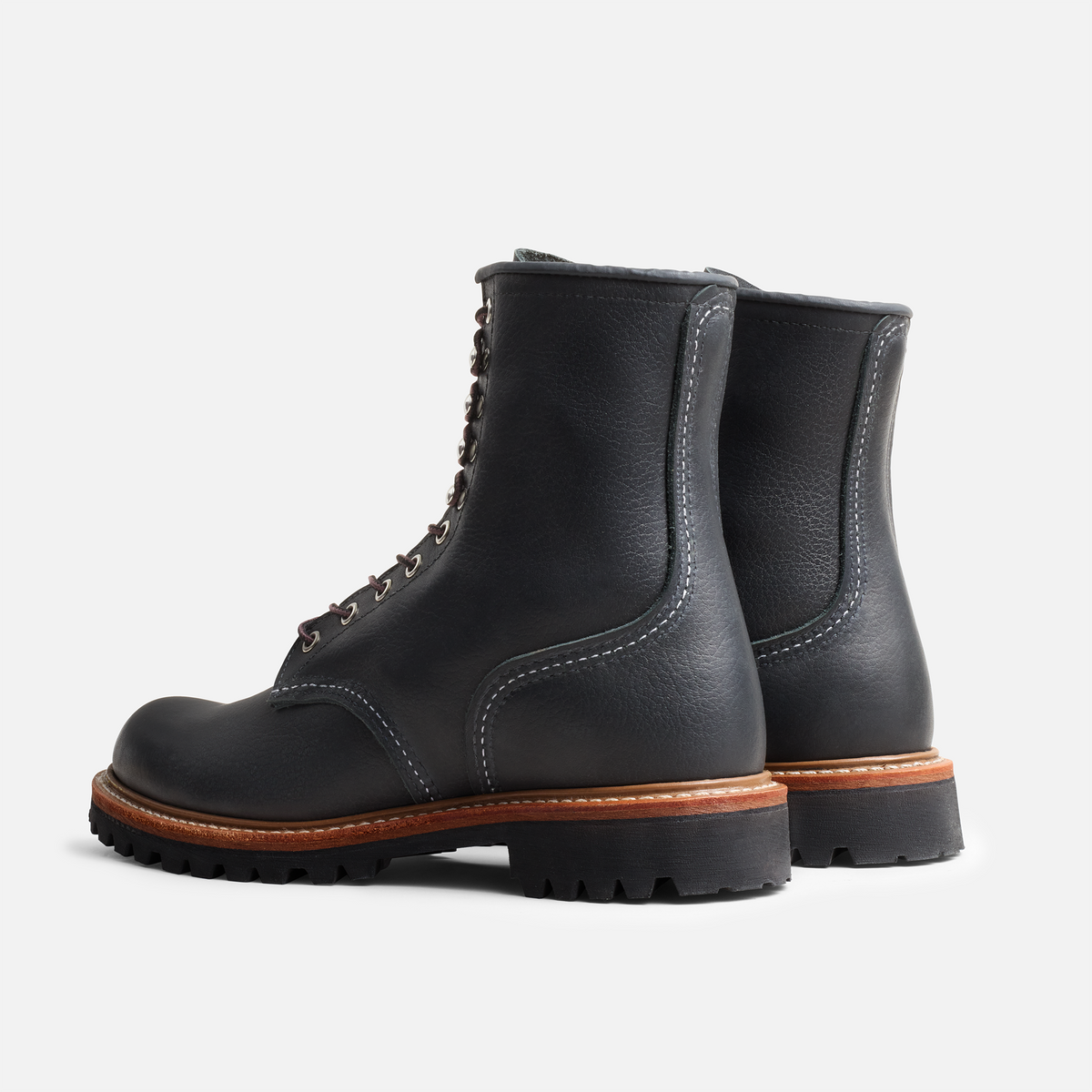 Red Wing Men's Logger in Black Oil Slick Leather 04501