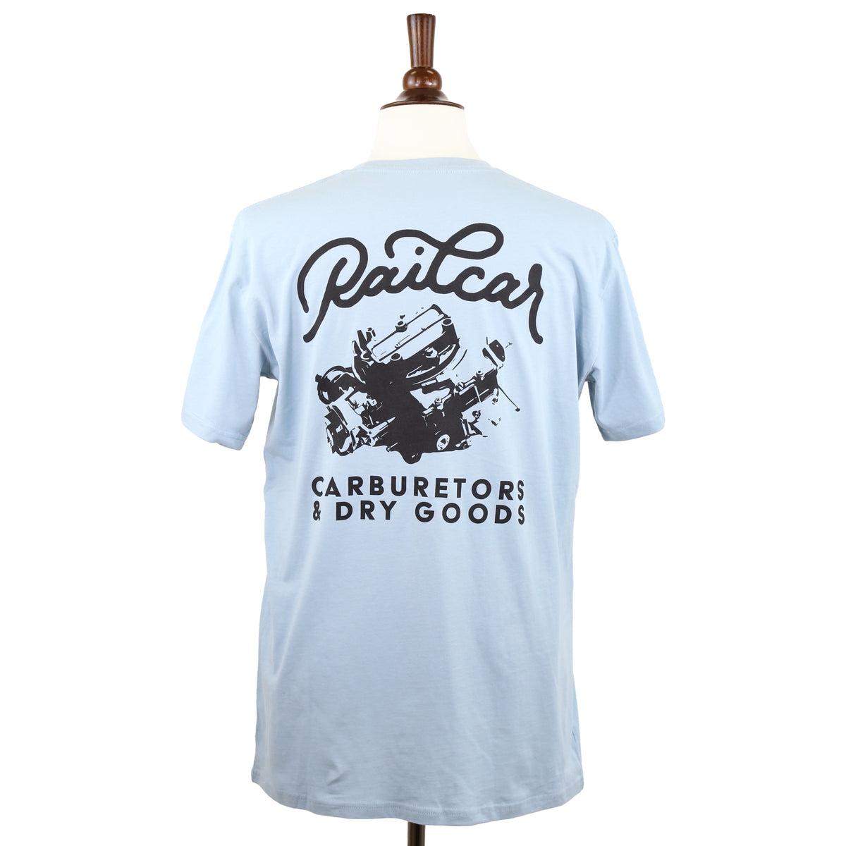 Carburetors Dry Goods Light Blue Tee Shirt
