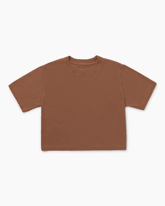 Relaxed Crop Tee Latte