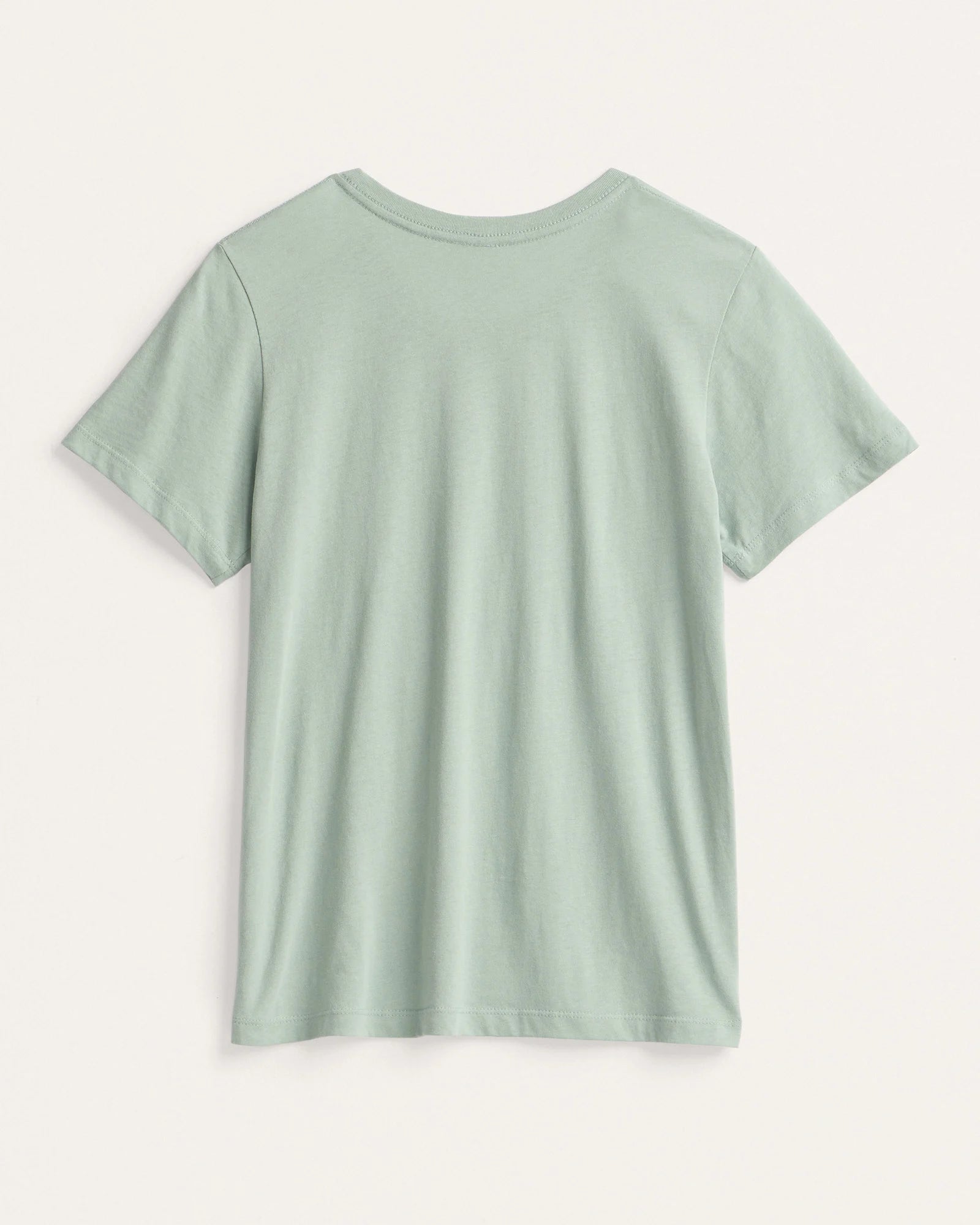 Light green t-shirt on a white background