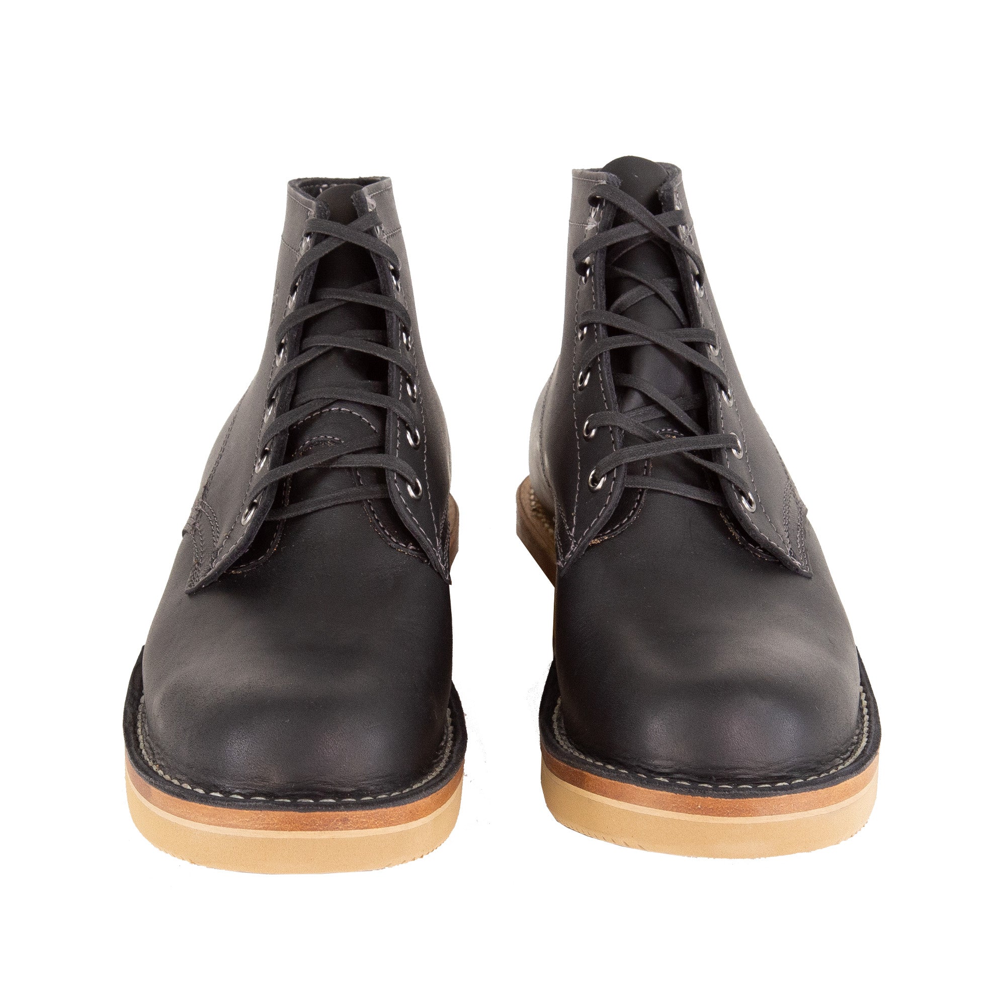 Front of Railcar X Whites 55 Collaboration Boots
