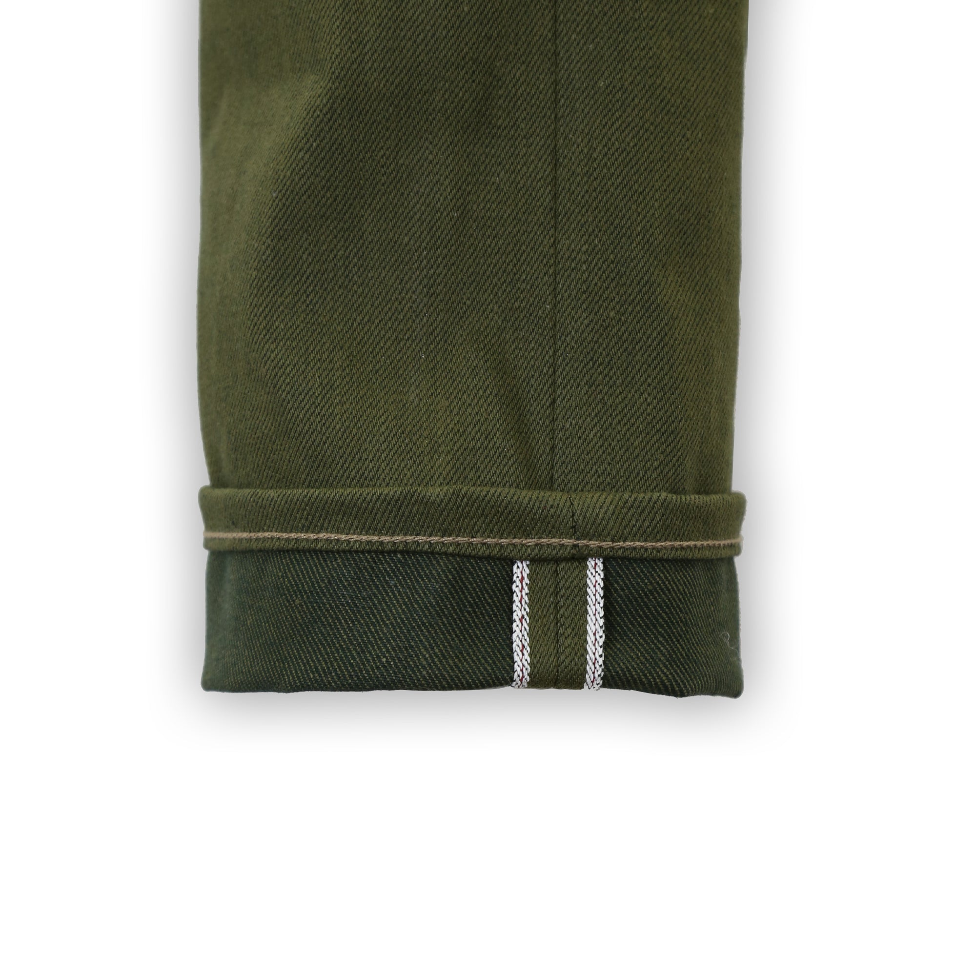 Spikes X060 Taper Leg 13.5 Oz Japanese Olive Warp Green Weft