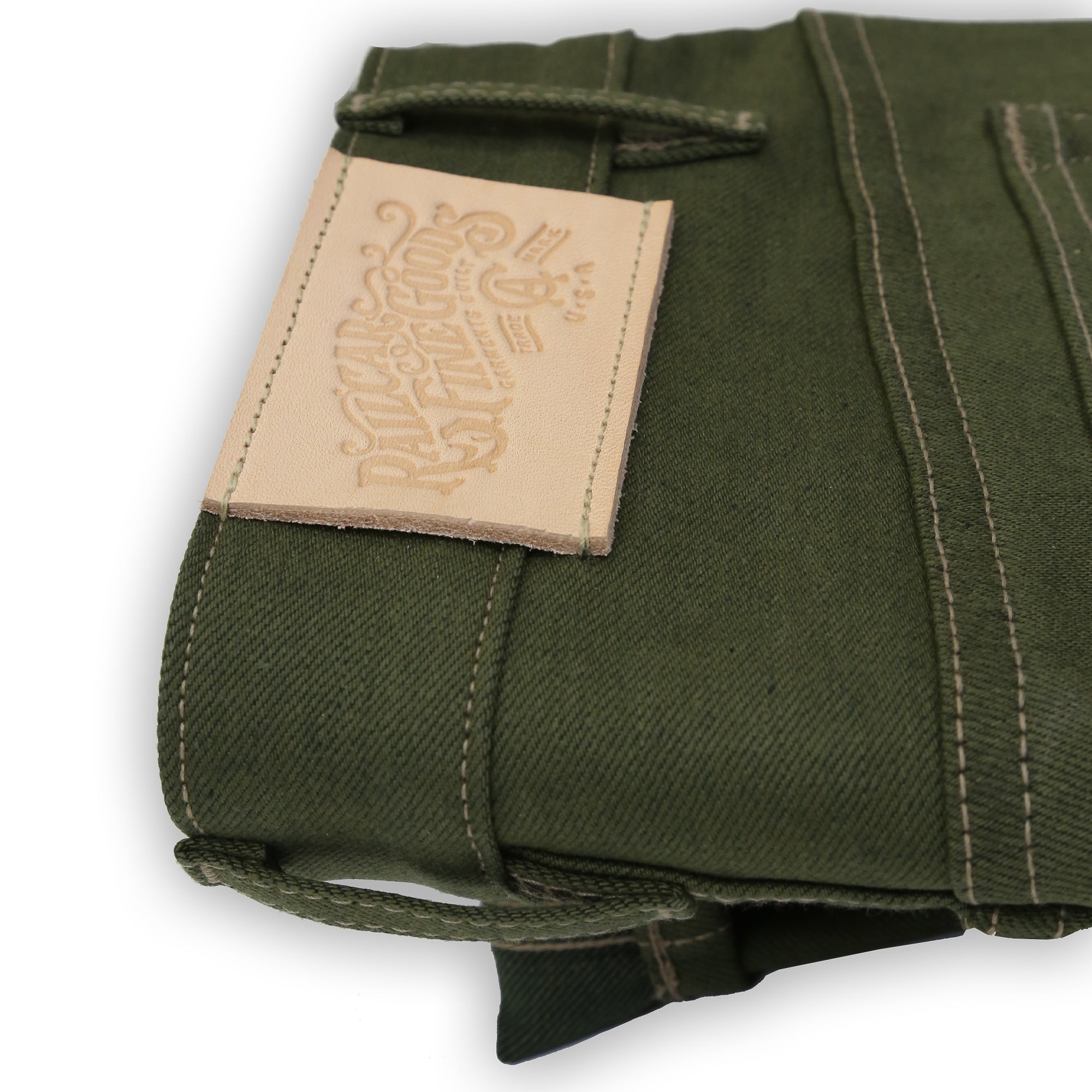 Spikes X060 Taper Leg 13.5 Oz Japanese Olive Warp Green Weft