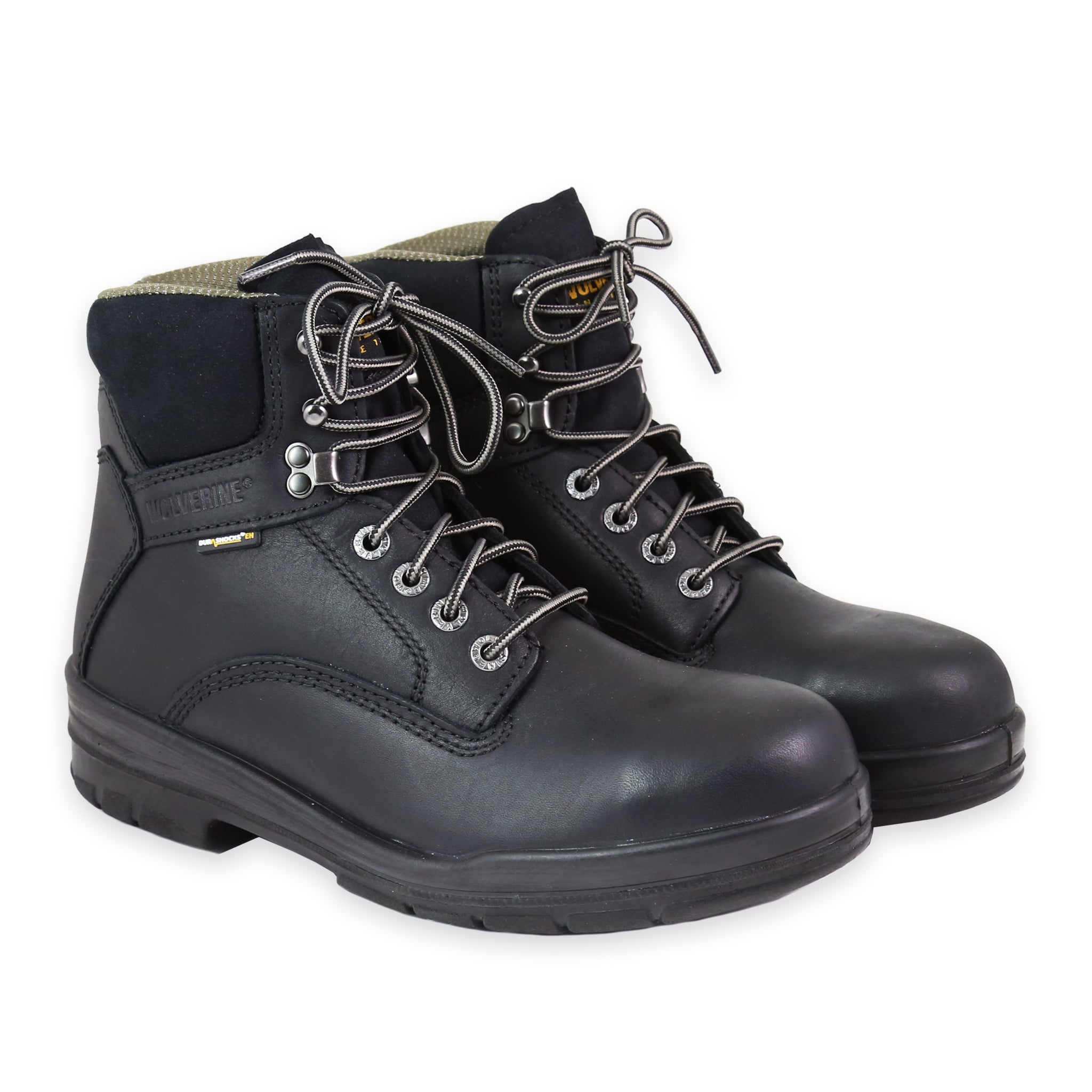 WOLVERINE WORK STEEL TOE DURASHOCK BLACK – Railcar Fine Goods