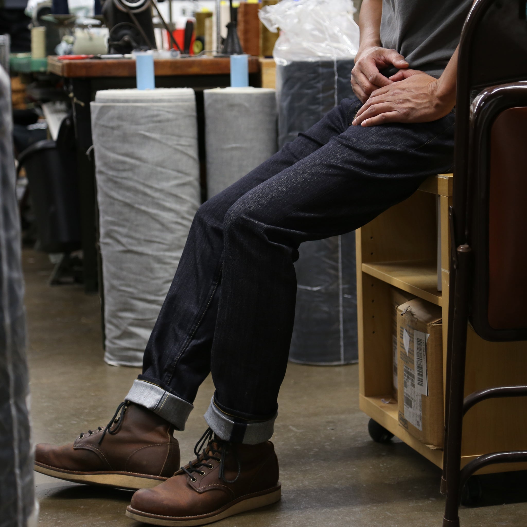 Lifestyle Photo of Spikes Standard Issue Taper Leg 11 Oz Stretch